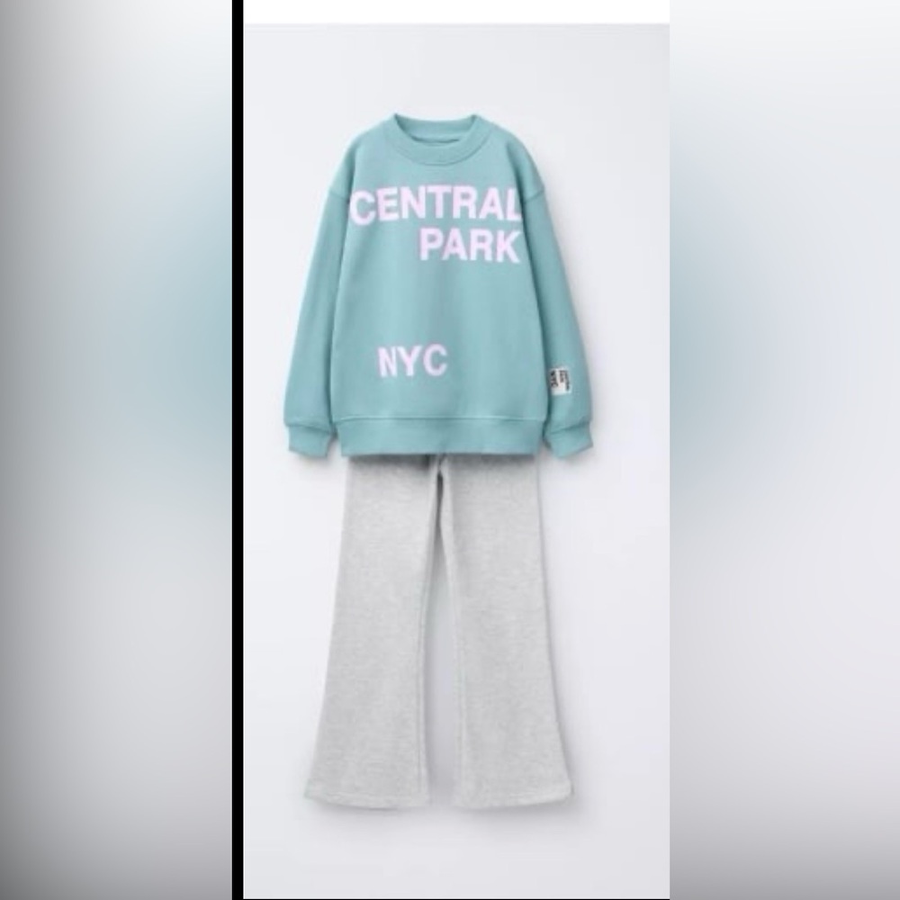 Nwt Zara sweatshirt leggings outfit sz 8-9 girls